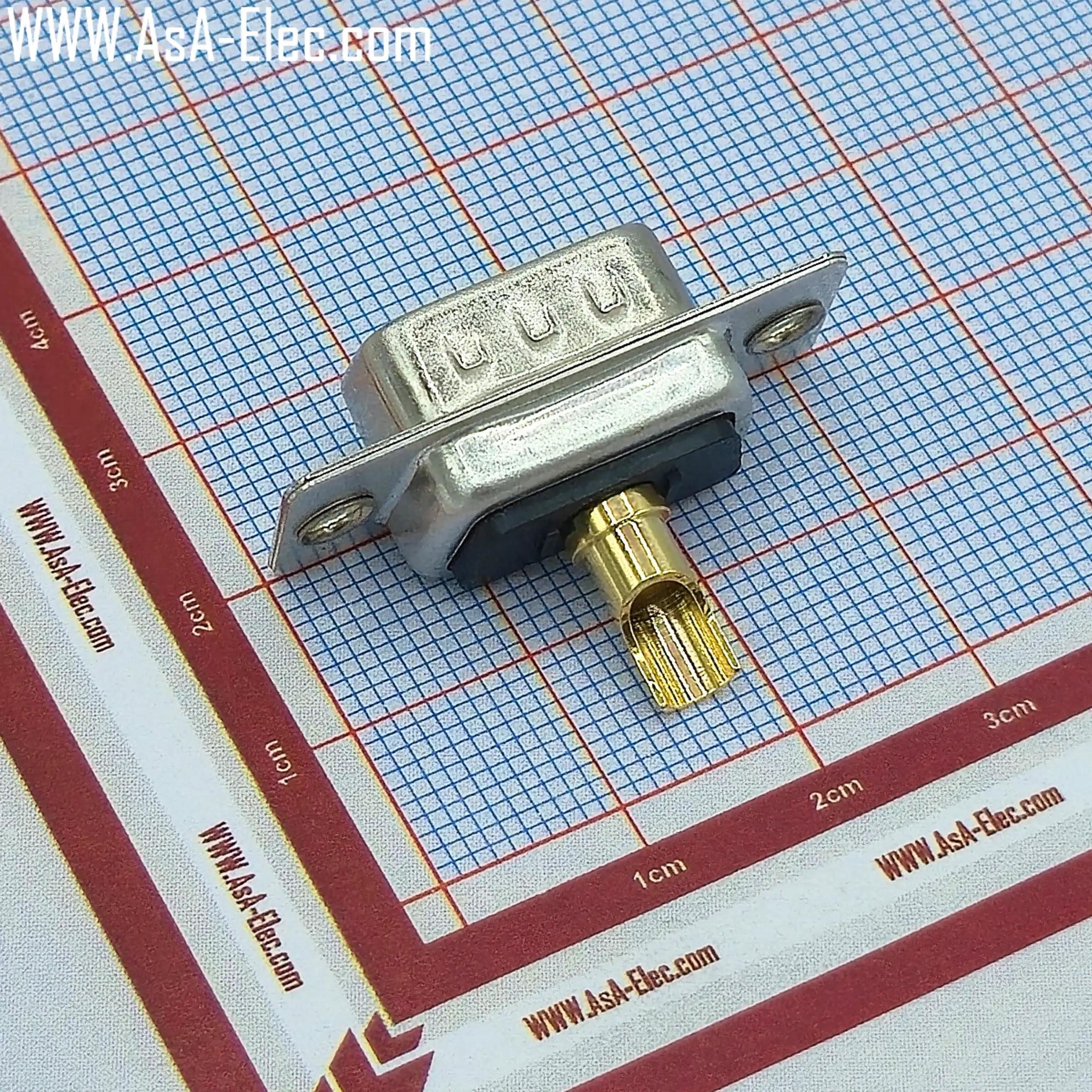 Coaxial D-SUB 1W1 MALE Solder Cup